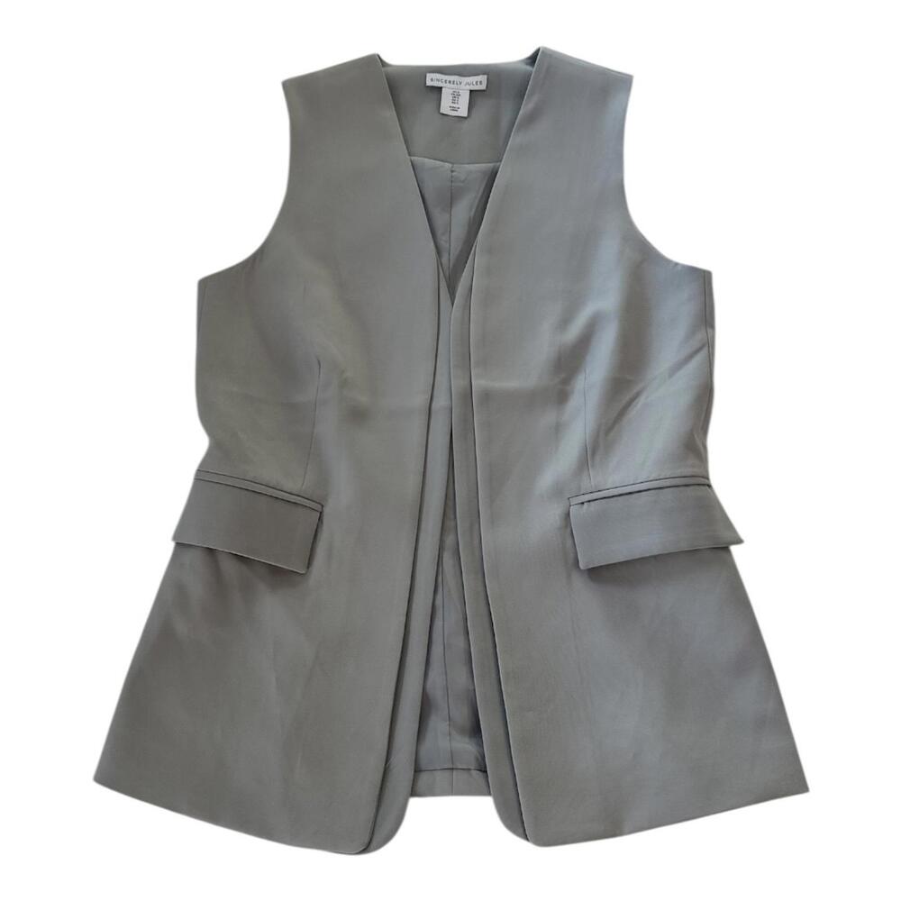 Sincerely Jules Gray Vest Women's Size Small